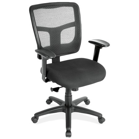 OFFICESOURCE Crusader Collection Task Chair with Arms and Black Frame 7621AAFBK